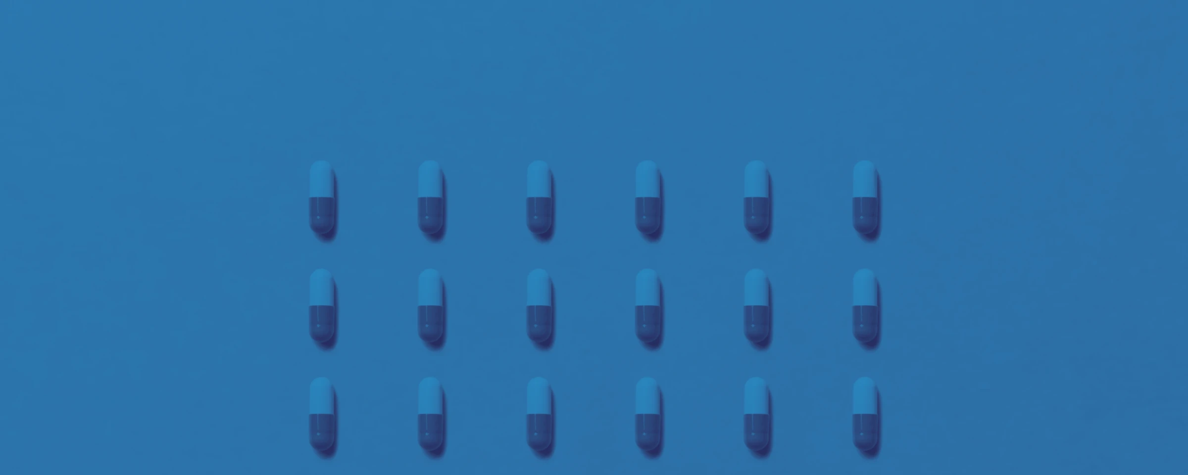 Pill capsules stacked and organized